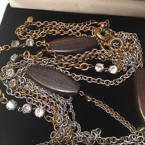Chico’s 3 Strand, Gold & Silver Necklace-Cute!